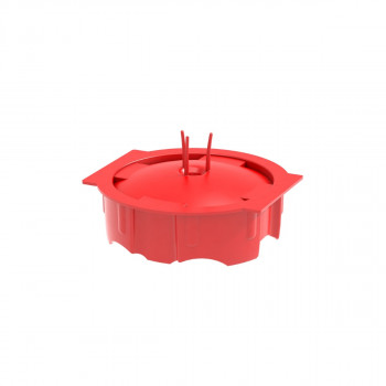 Primo P722 Reusable Plaster Cover for Flush-Mounted Boxes, Red, 65.5 mm