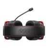 QCY Heroad VT200 Gaming Headphones – Black & Red, 50mm Drivers, Virtual 7.1 Surround, RGB LED, USB-A