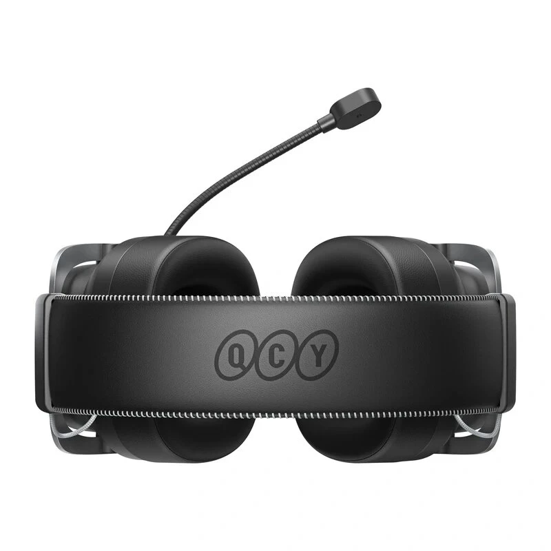 QCY Heroad VT200 Gaming Headphones - Wired 7.1 Surround Sound, 50mm Drivers, RGB LED, Black