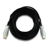 Qoltec 50474 HDMI 1.4 High Speed Cable with Ethernet, 30 m, Gold-Plated Connectors, Triple Shielding, Black/Silver