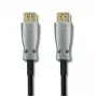 Qoltec 50474 HDMI 1.4 High Speed Cable with Ethernet, 30 m, Gold-Plated Connectors, Triple Shielding, Black/Silver