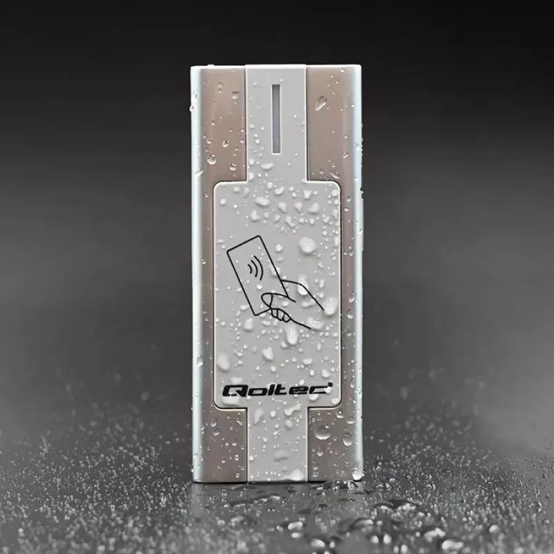 Qoltec 52446 Proximity Card and Key Fob Reader – 125 kHz RFID, Wiegand 26-bit, IP65