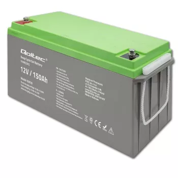 Qoltec Deep Cycle Gel Battery 12V 150Ah 44.5kg