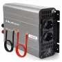 Qoltec Modified Sine Wave Power Inverter 12V to 230V 1500W/3000W with USB, Compatible with LiFePO4 GEL AGM
