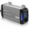 Qoltec Pure Sine Wave Inverter 12V to 230V 1000W/2000W with LCD, USB, USB-C, LiFePO4/GEL/AGM Compatible