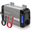 Qoltec Pure Sine Wave Inverter 12V to 230V 500W/1000W with LCD, USB, USB-C, LiFePo4/GEL/AGM Compatible