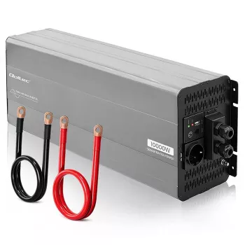 Qoltec Pure Sine Wave Power Inverter 24V to 230V 5000W/10000W with LCD and USB