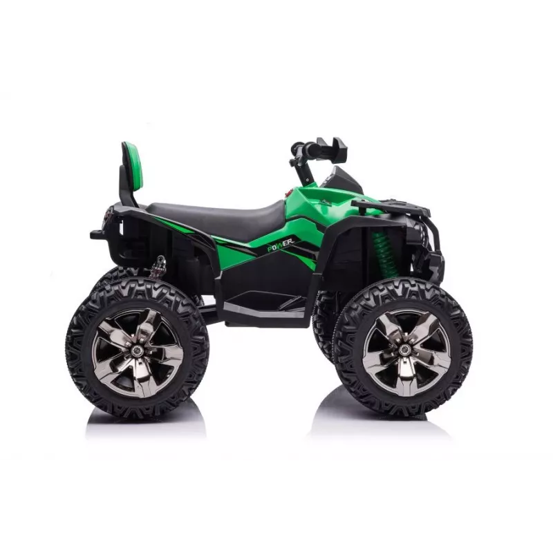 QLS-3288 Electric Ride-On Quad with Backrest, LED Lights, MP3, Green