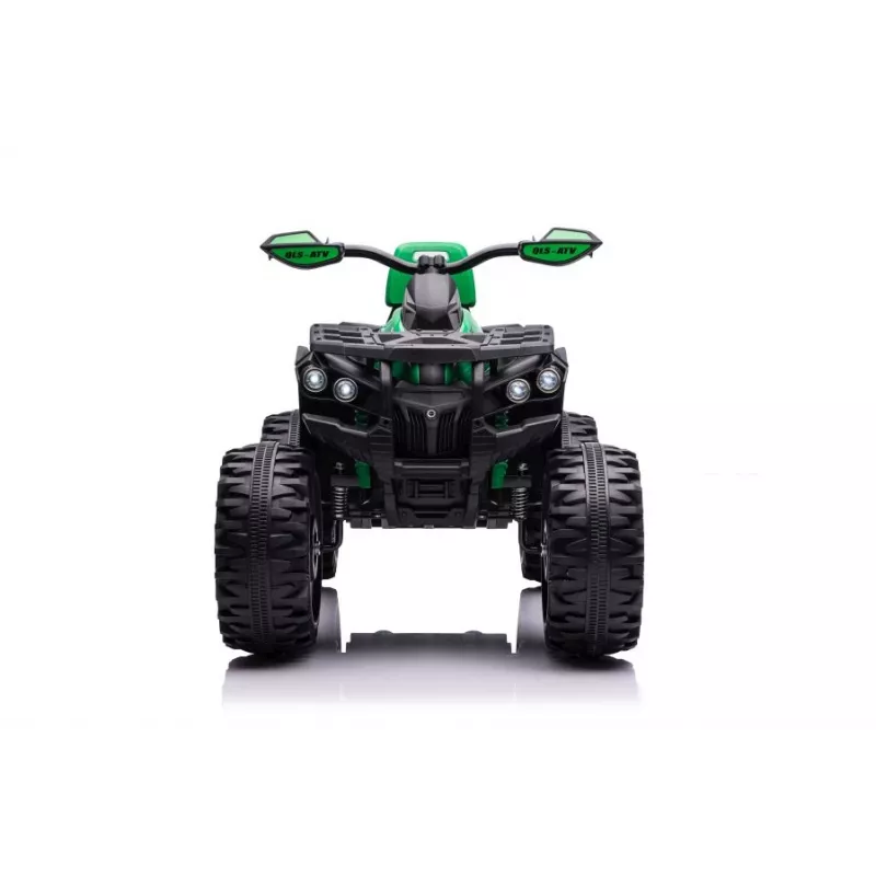 QLS-3288 Electric Ride-On Quad with Backrest, LED Lights, MP3, Green