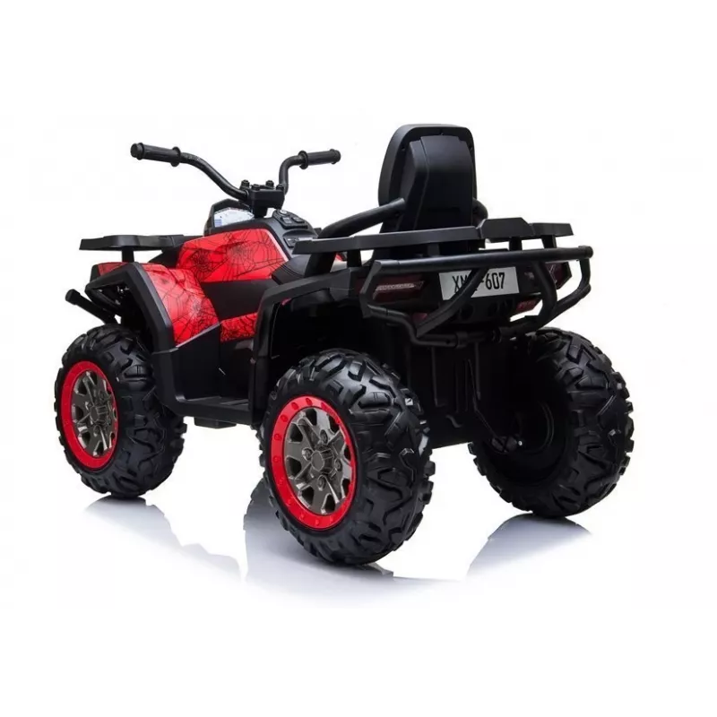 Lean Toys XMX607 Electric Ride-On Quad, Red Painted Spider