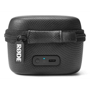 RØDE Charging Case for Wireless GO II - Portable Power Hub with 4200 mAh Battery, Hard-Shell Protection, USB-C Charging, and Cable Storage