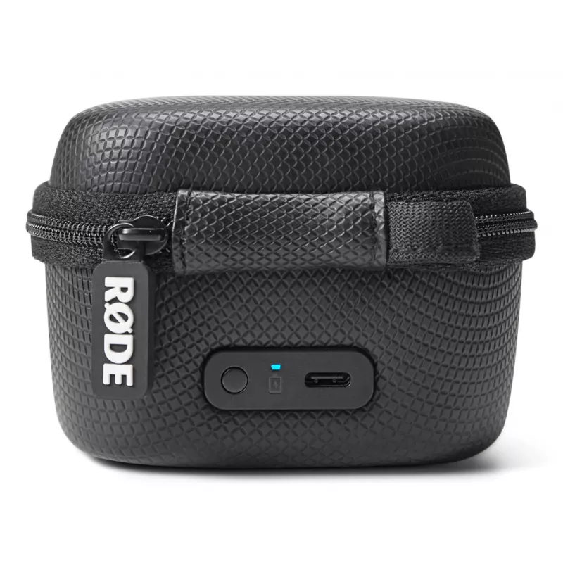 RØDE Charging Case for Wireless GO II - Portable Power Hub with 4200 mAh Battery, Hard-Shell Protection, USB-C Charging, and Cable Storage