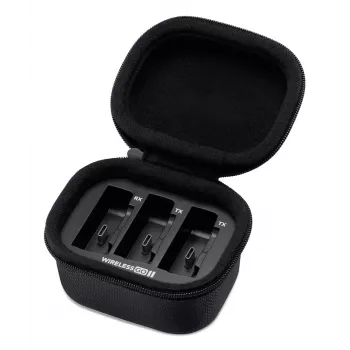 RØDE Charging Case for Wireless GO II - Portable Power Hub with 4200 mAh Battery, Hard-Shell Protection, USB-C Charging, and Cable Storage