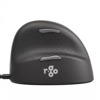 R-GO TOOLS HE Break Small Ergonomic Mouse, Wired, Right-handed, Black