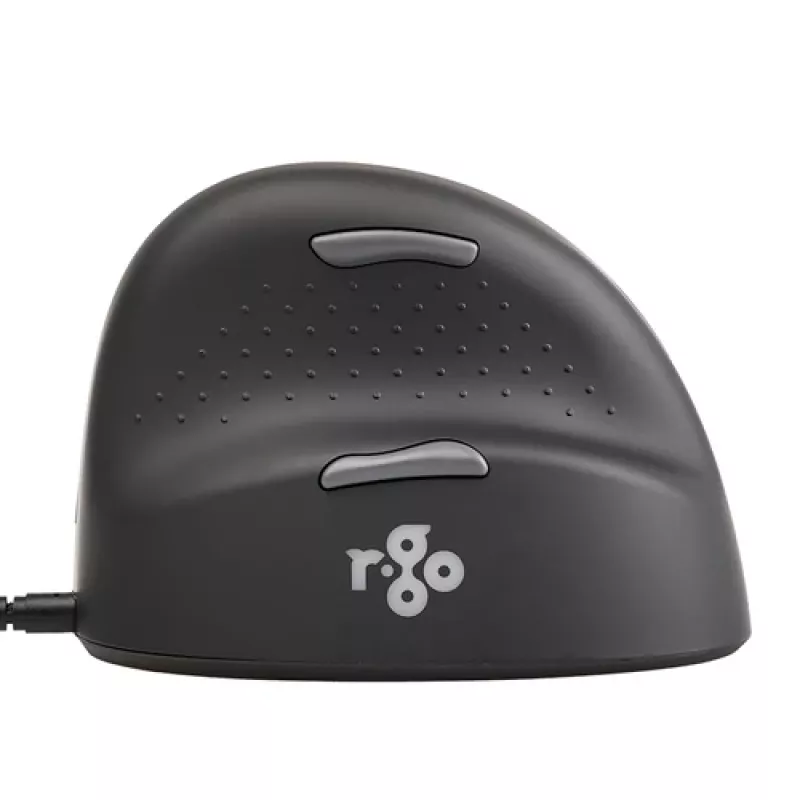 R-GO TOOLS HE Break Small Ergonomic Mouse, Wired, Right-handed, Black