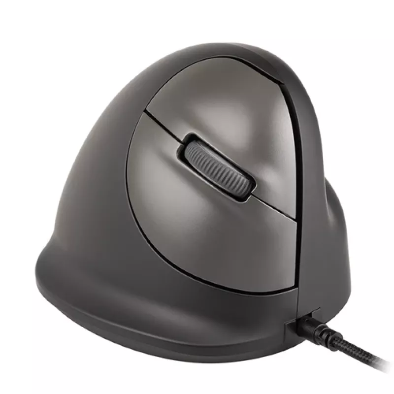 R-GO TOOLS HE Break Small Ergonomic Mouse, Wired, Right-handed, Black