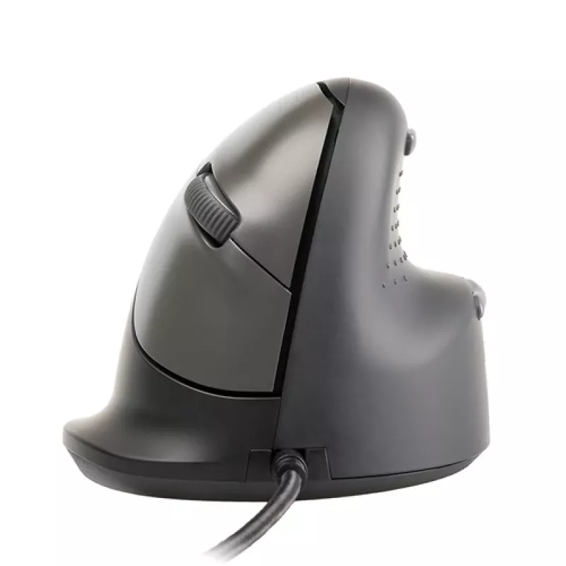 R-GO TOOLS HE Break Small Ergonomic Mouse, Wired, Right-handed, Black