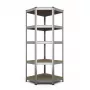 RACK BUDGET RANGULAR 180X90X45CM - 5 Shelves, Grey, Boltless Assembly