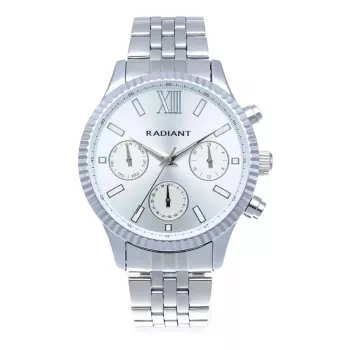 RADIANT Men's Analog Quartz Watch RA589701 44mm Stainless Steel Black Dial