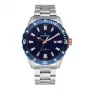 RADIANT Men's Analog Quartz Wristwatch RA602201 45mm Stainless Steel Milanese Mesh Bracelet Black Dial