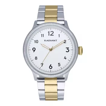 RADIANT Men's Watch RA627204 42mm Stainless Steel Case Black Leather Strap Analog Quartz