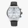 RADIANT Men's Watch RA641703 (43mm) - Analog Quartz with Black Leather Strap