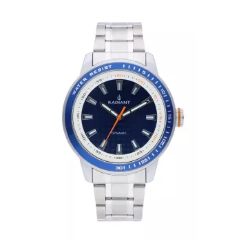 RADIANT RA494201 Men's Analog Quartz Wristwatch 47mm Silver Stainless Steel