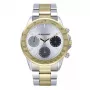 RADIANT RA604704 Men's Analog Quartz Watch 45mm Stainless Steel Black Leather