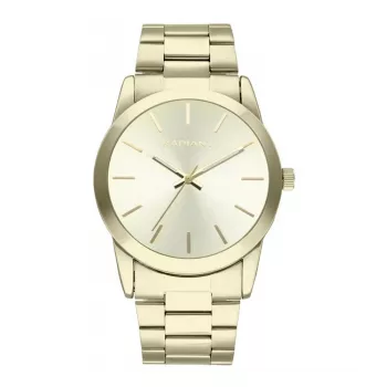 RADIANT RA605204 Men's Analog Quartz Watch 42mm Stainless Steel Black Dial Silver Bracelet