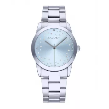 RADIANT RA606202 Men's Quartz Analog Watch 36mm Silver Stainless Steel Milanese Mesh