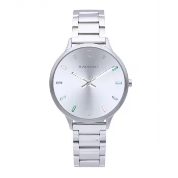 RADIANT RA608201 Men's Analog Quartz Wristwatch 38mm Stainless Steel Blue Dial Silver Bracelet