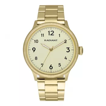 RADIANT RA627203 Men's Analog Quartz Watch 42mm Stainless Steel Black Dial