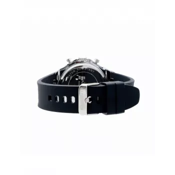 RADIANT RA651704 Men's Analogue Quartz Watch – 44mm Stainless Steel Black Dial Silver Bracelet