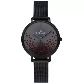 RADIANT Women's Watch RA525608 36mm Rose Gold Stainless Steel Mesh Bracelet Quartz