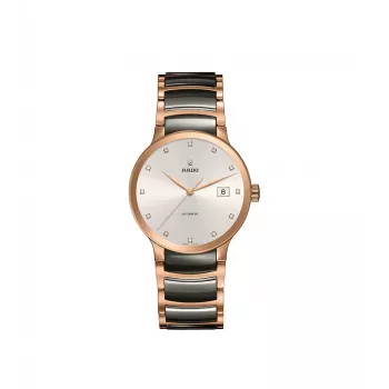 RADO R30183762 Ladies Watch 28mm Stainless Steel and Ceramic Brown Dial