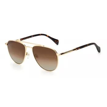 RAG&BONE Women's RNB1044GS3YG5 Havana Brown Square Sunglasses 55/17/145 mm