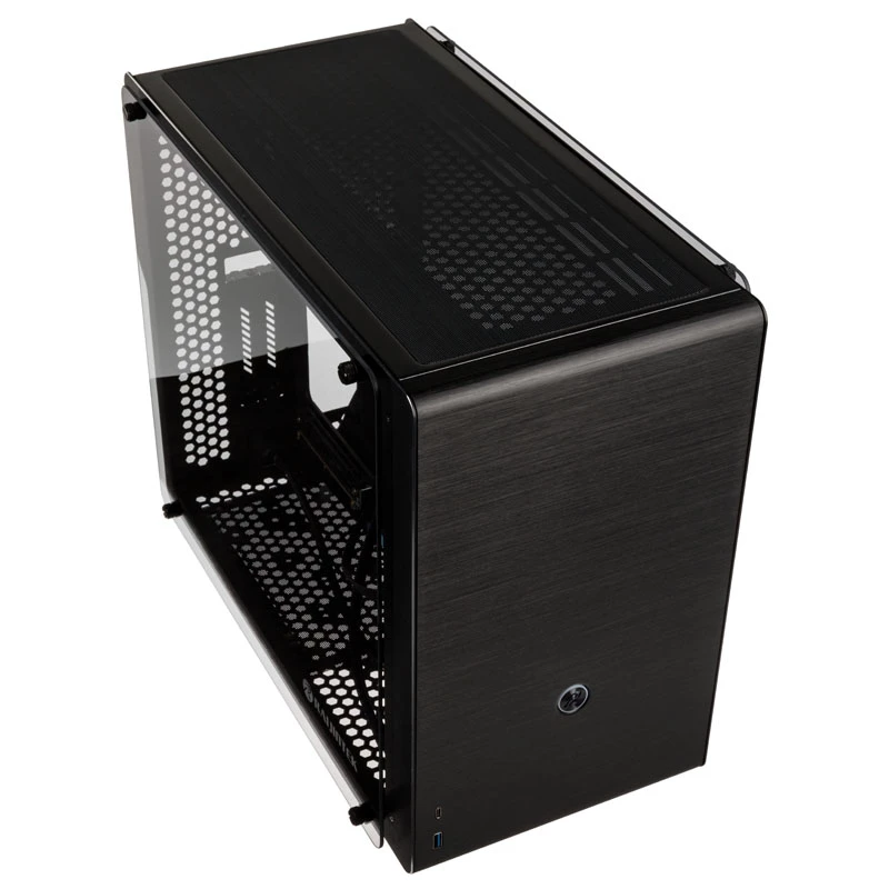 Raijintek Ophion M Evo TGS Micro-ATX Case, Tempered Glass - Black