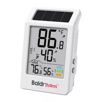 RAINPOINT BALDRTHERM B0707 Solar-Powered Thermo-Hygrometer with Outdoor Sensor