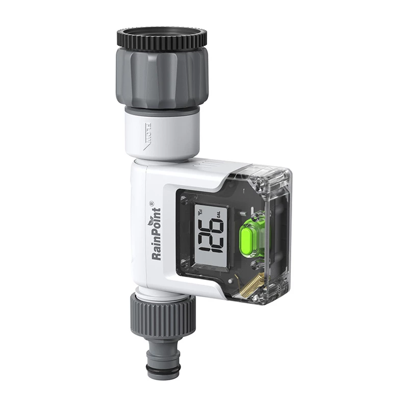 RainPoint Digital Water Flow Meter with Large LCD Display, G3/4 inch Thread, IPX6
