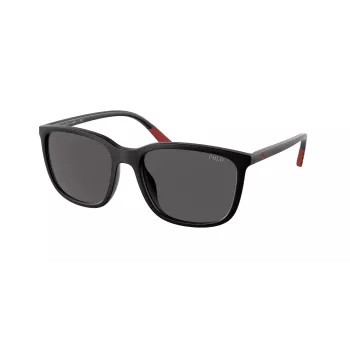 RALPH LAUREN Men's PH4185U537587 Sunglasses - Square Havana Frame, Dark Green Lenses, 56/18/145 mm