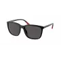 RALPH LAUREN Men's PH4185U537587 Sunglasses - Square Havana Frame, Dark Green Lenses, 56/18/145 mm