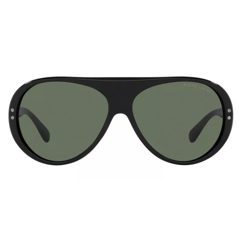 RALPH LAUREN RL8194-500171 Sunglasses Men's Black Acetate Grey Polycarbonate 60/13/135 mm
