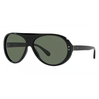 RALPH LAUREN RL8194-500171 Sunglasses Men's Black Acetate Grey Polycarbonate 60/13/135 mm