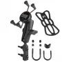 RAM MOUNTS Motorcycle Handlebar X-Grip Phone Mount with U-Bolt Base (RAM-B-174-UN7)