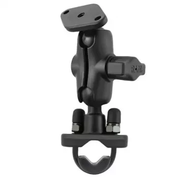 RAM Mounts RAM-B-149ZU-A U-Bolt Mount Short with B Size Ball for 0.5–1.25 in. Rails, Black