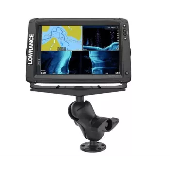 RAM MOUNTS RAM-D-111U-C Short Double Socket Arm Mount with 3 x 11 Base - Black