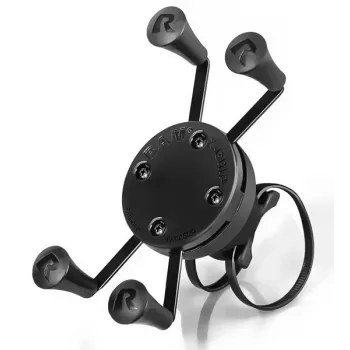 RAM MOUNTS X-Grip Rail EZ-On with Swivel Mount – Universal Smartphone Holder for Rails and Bars