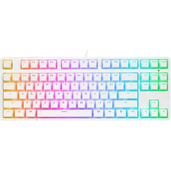 Rampage Ghost TKL Mechanical Keyboard Huano Red Switch White