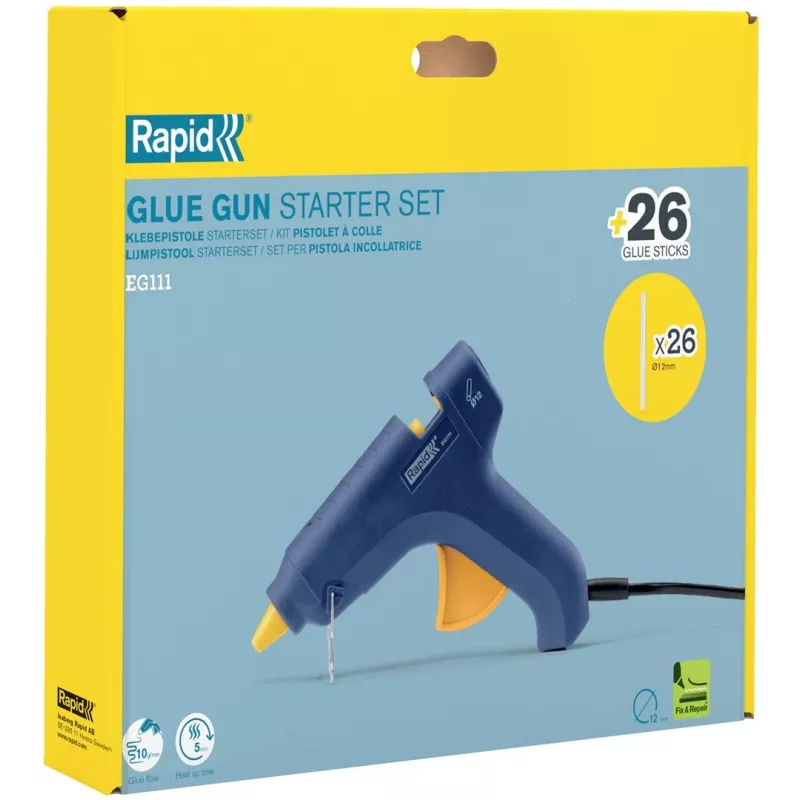 RAPID EG111 Corded Glue Gun with 500g All-Round Glue Sticks