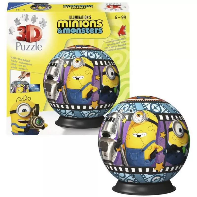 RAVENSBURGER 3D Puzzleball Minions 3 - 72 Pieces